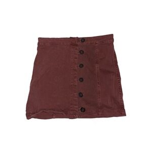 Altar'd State Red A-line Mini Skirt